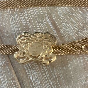 Versace Gold Medusa Belt
